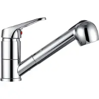 Auralum Max Uittrekbare Keukenkraan - 50 cm Uittrekbereik - 2 waterafvoermethoden (Bellen/Sproei) - Chroom