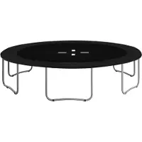 Springos Trampoline Rand | Ø 305 cm | Beschermrand Trampoline | Rond | Zwart