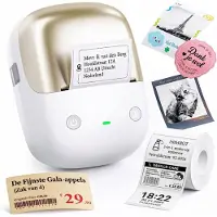 Niimbot B2 Pro - Labelprinter - Bluetooth - Printbreedte 20-50mm - Direct Thermisch - 300dpi - 1500mAh - Goud