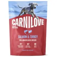 Carnilove Active Dog Dry Made with Salmon & Turkey for Junior Large Breeds 1,5 kg