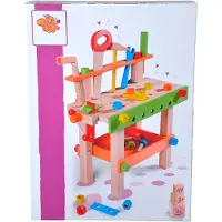 Ren Werkbank Kinderen - Houten Werkbank - Werkbank Little Dutch - Veelkleurig - 10cm x 30cm x 39cm