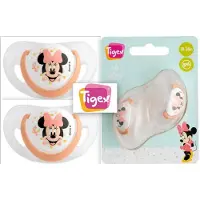 Tigex Fopspeen - Minnie Mouse - 18-36 Maanden - 2 Stuks - Siliconen