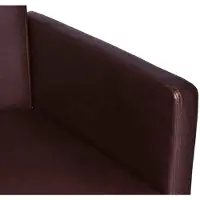 vidaXL Eetkamerstoelen 2 st kunstleer bruin
