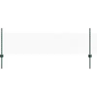 vidaXL zeshoekig gaasgek met palen 25 x 0,5 m PVC-Coated Staal Groen