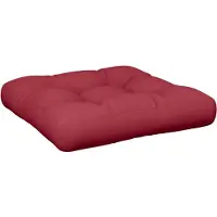 vidaXL Palletkussen 50x50x12 cm stof wijnrood