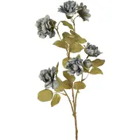 Easyplants | Kunstroos Nero 68 cm blauw | Zijde | Nepbloemen | blauw | Onderhoudsvrij | Kant-en-klaar