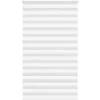 vidaXL Zebra rolgordijn 120x200 cm stofbreedte 115,9cm polyester wit
