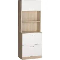 HOMCOM -Buffet met buffetkast - Spaanplaat - 60x38x168cm - Wit
