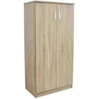 Huisenthuis.nl Schoenenkast C Calix Sonoma - 14 paar schoenen - Breedte 60 cm - Hoogte 122 cm - Diepte 37 cm - Deuren