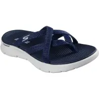 SKECHERS Go Walk Flex Sandaal - Ssselena dames teen separator blauw