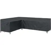 vidaXL Meubelbescherming Zwart 286 x 222 x 80 cm