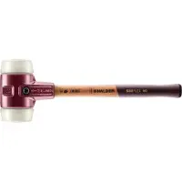 HALDER Kunststofhamer | lengte 490 mm hoofd-d. 80 mm | hard hout | nylon wit | 1 stuk - 3008.080