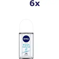 Nivea 6x Deodorant Roll-on Fresh Natural 50ml