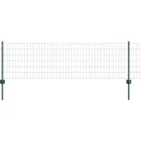 vidaXL Euro-omheining met palen, 50 x 0,6 m, PVC-coating, groen