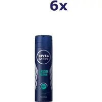 Nivea 6x Nivea Men Deodorant Spray Ocean Fresh 150 Ml