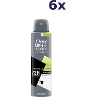 Dove Men + Care Invisible Fresh Deodorant Spray - 6 x 150 ml