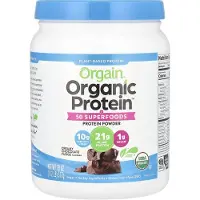 Orgain - Biologische Proteïne + 50 Superfoods, Romige Chocoladefudge - 510g