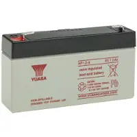 Yuasa NP12-6 Loodaccu 6 V 12 Ah Loodvlies (AGM) (b x h x d) 151 x 98 x 50 mm Kabelschoen 6.35 mm Onderhoudsvrij, VDS-certificering