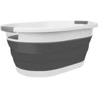 Ruhhy Opvouwbare Siliconen Mand - Wasmand - Babybadje - Opbergmand - Opbergbox 25L - Ideaal voor Camping of Appartement