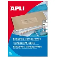 APLI Weerbestendige etiketten, 210 x 297 mm, transparant