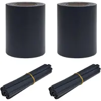 vidaXL Tuin Privacy Schermen 2 pcs 35 x 0,19 m PVC Donkergrijs