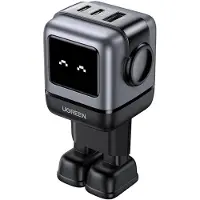 UGREEN Uno CD361 65W Charger black 2C1A Laadadapter 65 W USB-C stekker, USB-A-bus, USB-A-stekker USB PD, Fast Charge, Quick Charge Grijs Binnen