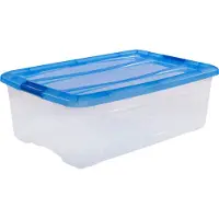 IRIS OHYAMA Topbox Opbergbox 30L 57.5X39X20.5 Cm Blauw/Transparant