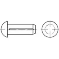Toolcraft TO-5454678 Halfronde kerfnagel 3 mm 500 stuk(s)