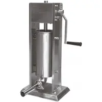 Klausberg Worstenvuller 5 kg - RVS - Verticaal Model KB-7930 - Professioneel voor Thuisgebruik - Incl. 4 Trechters - Handmatig