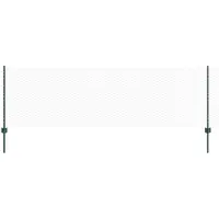 vidaXL zeshoekig gaasgek met palen 25 x 0,8 m PVC-Coated Staal Groen