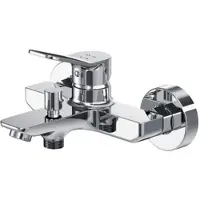 AM.PM Badkraan, badmengkraan, chroom, eenhendelmengkraan, wandmontage, badkamer, messing, badkranen