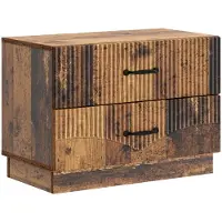 vidaXL Nachtkastje met lade Oud hout 62 x 34,5 x 44,5 cm Bewerkt hout