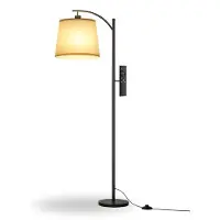 DNA Booglamp - Vloerlamp - Lampenkap - Booglampen Dimbaar - Booglampen Staand Vloerlamp - Beige - 40cm x 13cm x 31cm