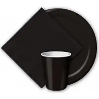 Givi Zwarte bordjes 23 cm