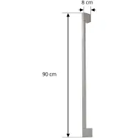 LINDBY LED-wandlamp buiten Neano, alu / grijs / zink, Aluminium, Modern, LED wandlamp buiten