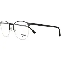 Ray-Ban Ray-banbril 6375 2861 Zilver op boven zwart 51 mm