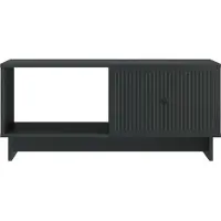 vidaXL Salontafel Zwart 90 x 50 x 40 cm Bewerkt hout