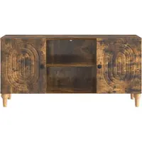 vidaXL TV Kast Gerookt eiken 102 x 34,5 x 50 cm Bewerkt hout