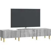 vidaXL TV Kast met lade Grijs sonoma 147 x 34,5 x 30 cm Bewerkt hout