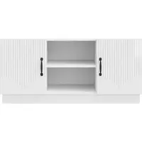 vidaXL TV Kast 102 x 34,5 x 47 cm Hoogglans Wit Bewerkt hout