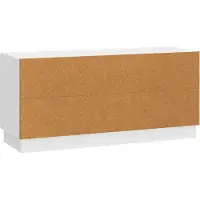 vidaXL TV Kast Hoogglans Wit 102 x 34,5 x 47 cm Bewerkt hout