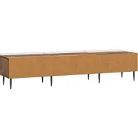 vidaXL - TV - Kast - met - lade - Oud - hout - 147 - x - 34,5 - x - 32 - cm - Bewerkt - hout