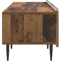 vidaXL TV Kast met lade Oud hout 147 x 34,5 x 32 cm Bewerkt hout