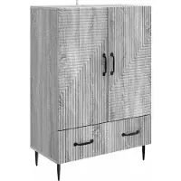 vidaXL Dressoir met lade Grijs sonoma 66 x 34,5 x 95 cm Bewerkt hout