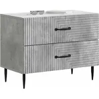 vidaXL Nachtkastje Betongrijs 62 x 34,5 x 47,5 cm Bewerkt hout