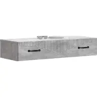 vidaXL Wandgemonteerde Zijtafel 87,5 x 34,5 x 17 cm Bewerkt hout