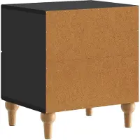 vidaXL Nachtkastje met lade Zwart 43 x 34,5 x 48 cm Bewerkt hout