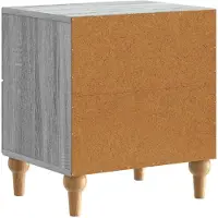 vidaXL Nachtkastje Grijs sonoma 43 x 34,5 x 48 cm Bewerkt hout