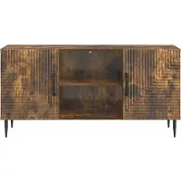 vidaXL TV Kast Gerookt eiken 102 x 34,5 x 50 cm Bewerkt hout