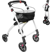 Ren Rollator Lichtgewicht en Opvouwbaar - Rollator lichtgewicht - Rollator - Zwart - 66cm x 54cm x 95cm